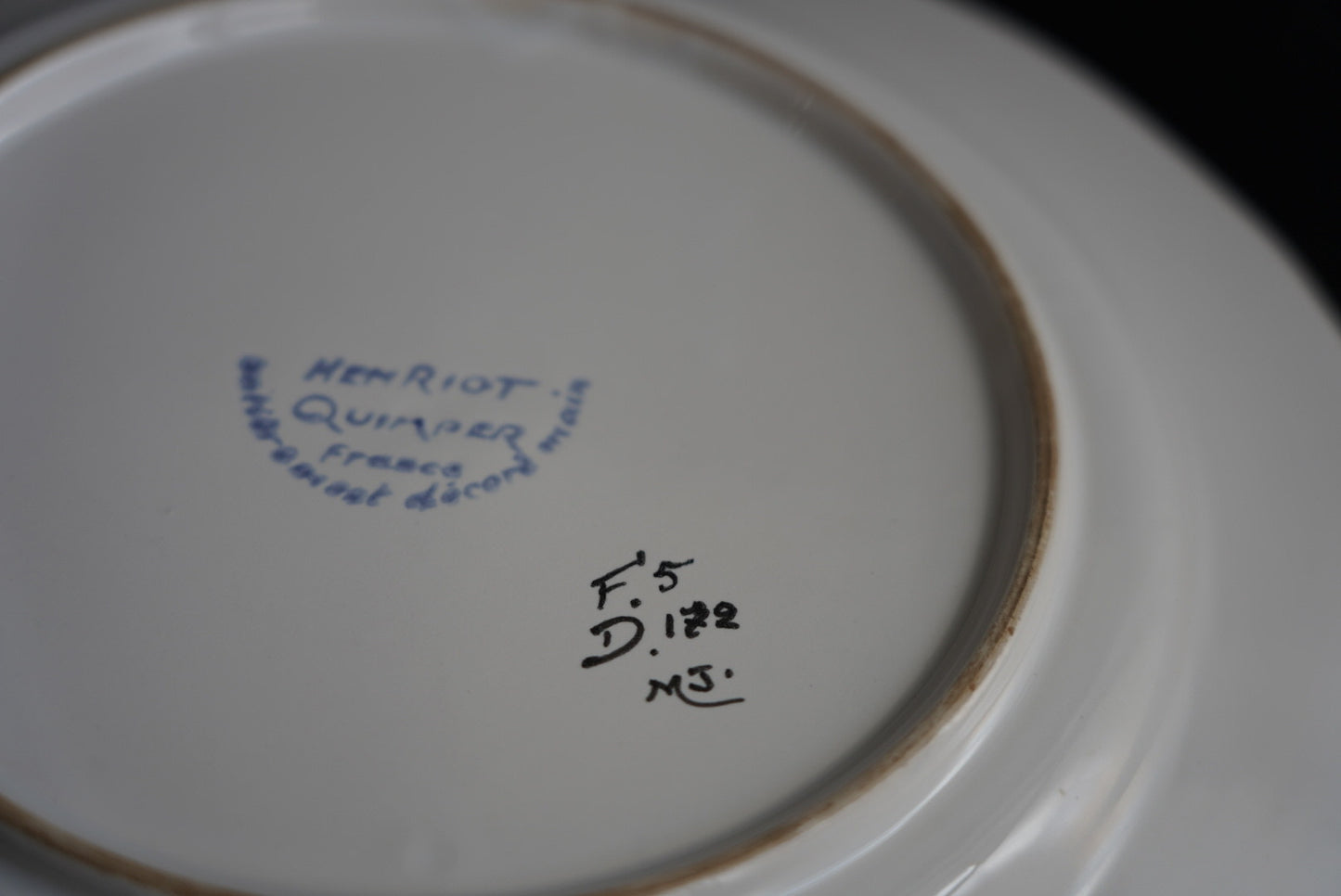 ディナープレート アンリオ・カンペール R001