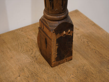 K18　フランス　アンティーク　木製ピラー　小型柱　装飾柱　インテリア雑貨