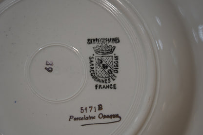 B31-①　フランスアンティーク　サルグミンヌ　スーププレート　Φ23㎝