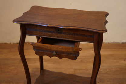 鏡付きサイドテーブル　F379